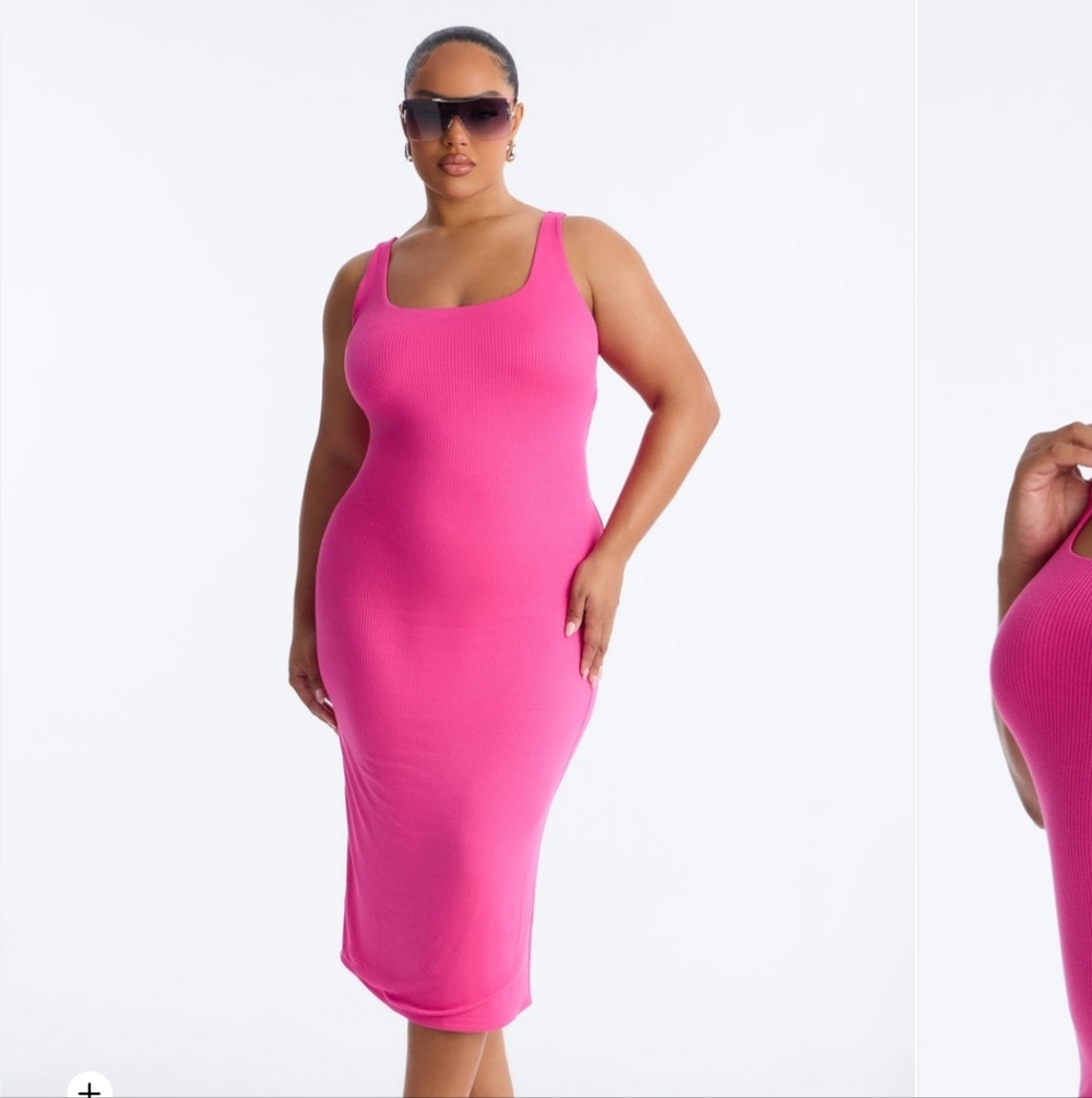Midi Pink Summer Dress